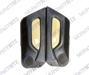 4.DC4 MGF MK1 doorcards, cream leather inserts EJB118670VAC at MGFnTFBITZ