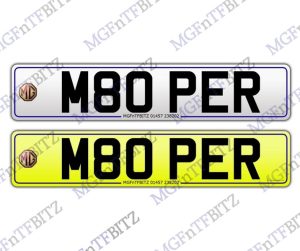 M80 PER Private Number Plate at MGFnTFBITZ