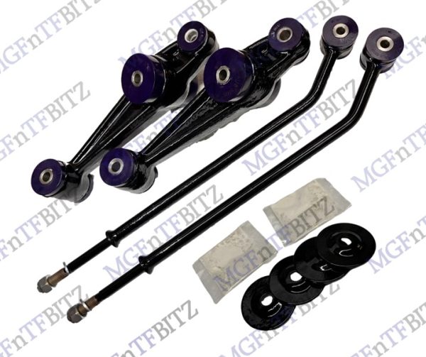 MGF Lower Arm Kit powder coated & polybushed RGG103680 RGB100540 MGFnTFBITZ