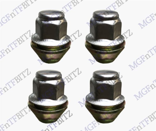 MGF MG TF LE500 Genuine MG Wheel Nuts NAM9077 set of 4 nuts M12 x 15 hex 19mm cone shape at MGFnTFBITZ