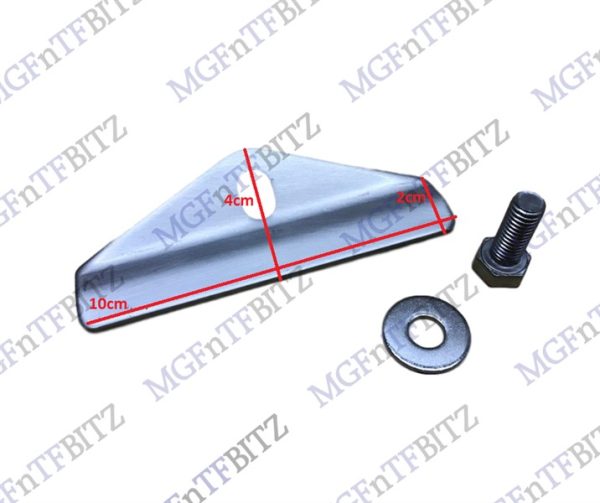 MGF MG TF LE500 STAINLESS STEEL BATTERY CLAMP & FIXING YJF10003 MGFnTFBITZ measurements