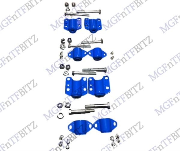 MGF MG TF Powder Coated Blue Subframe Mount set KGE000110 KGE000071 complete with bolts MGFnTFBITZ