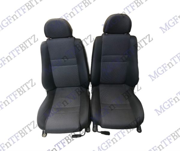 MGF MG TF Sebring Cloth Seats Unribbed Oxford style HBA000940PVD at MGFnTFBITZ front view