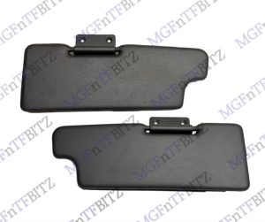 MGF MG TF Sunvisor Pair Ash Grey Black LH RH EDQ103880LNF EDQ103890LNF at MGFnTFBITZ Glossop