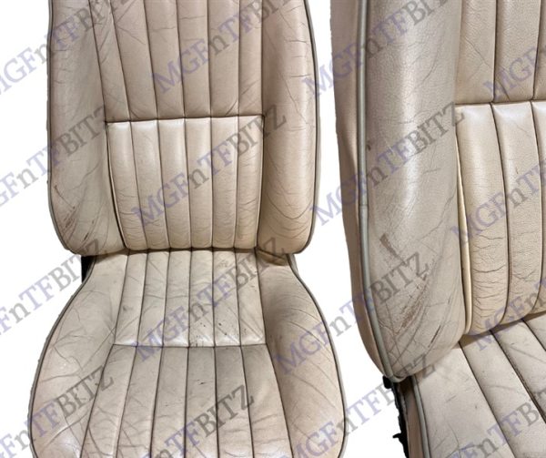 MGF MK1 Cream & Grey Leather Seats drivers seat HBA106860SMS at MGFnTFBITZ