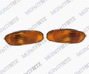 MGF Pair NS LH + OS RH Front Amber Orange Indicators XBD100651 XBD100641 at MGFnTFBITZ