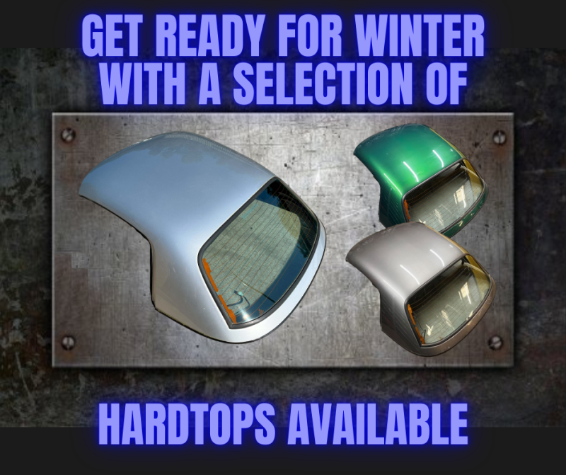 Get ready for winter with Hardtops Available at MGFnTFBITZ